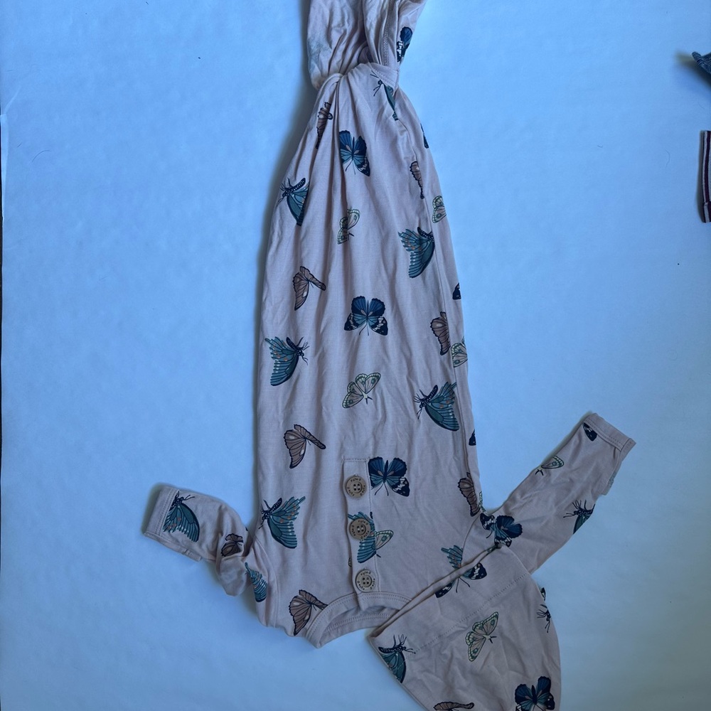 Kyte BABY Butterfly Print Kids Pajamas Nightgown